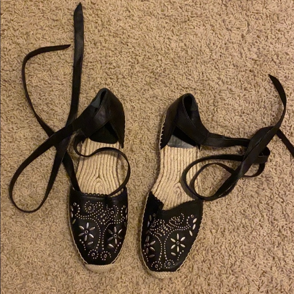 BRAND NEW!!! Saint Laurent tie up espadrilles